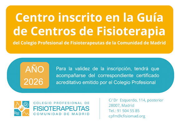 Centro inscrito en la guía de centros de fisioterapia